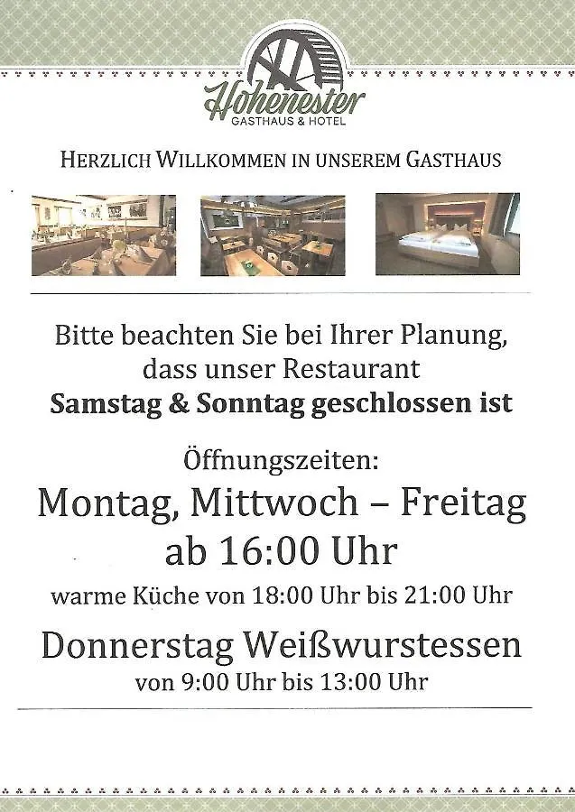 Hohenester Gasthaus & Hotel Markt Indersdorf Inn